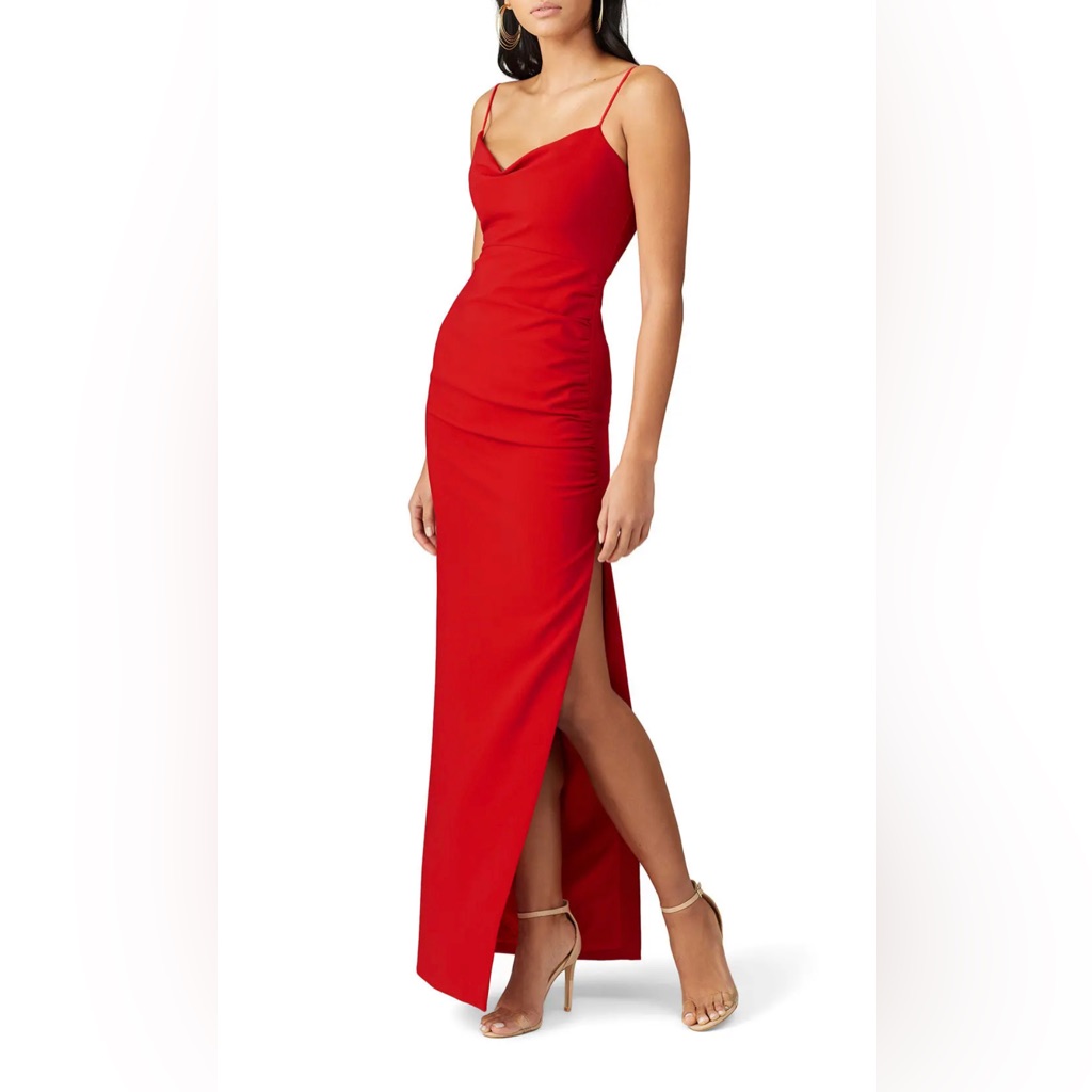 Likely Red Celinda Crepe Gown Size 4 Us $378